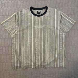 Strange Paradise T Shirt Men's XL Green Geometric Abstract‎ Y2K Style Loose Fit